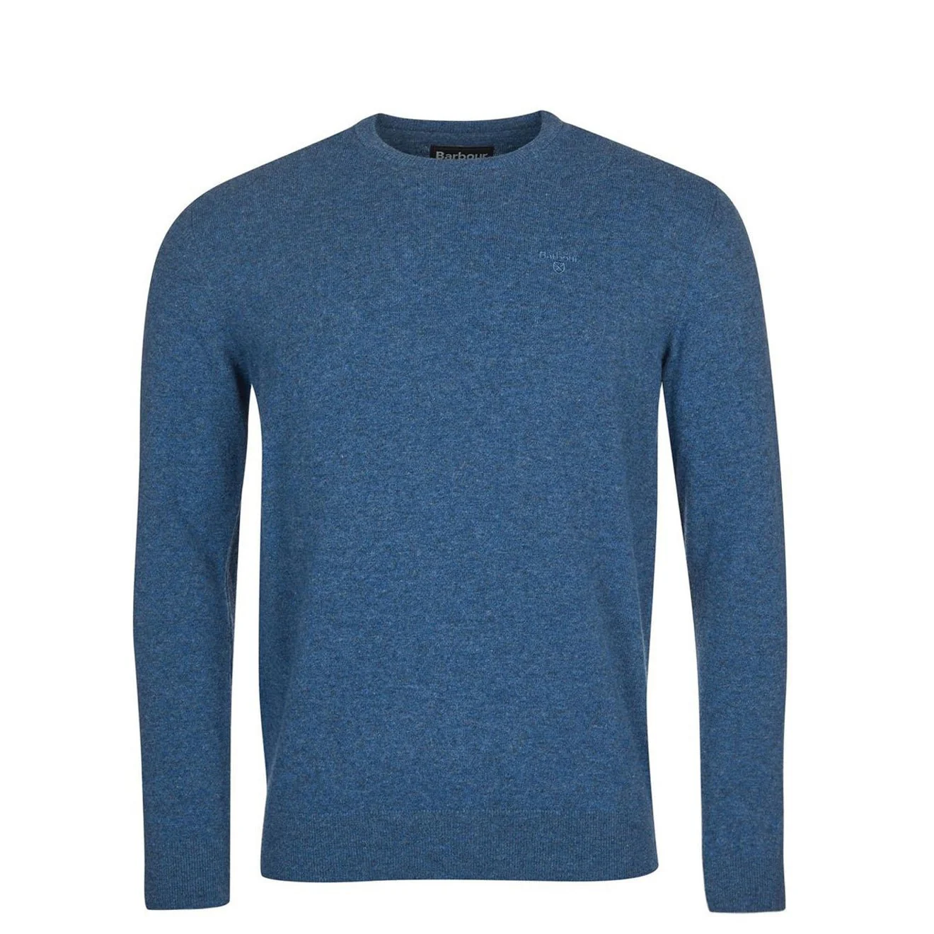 Barbour Lambswool Essential Crew Knit Denim Marl