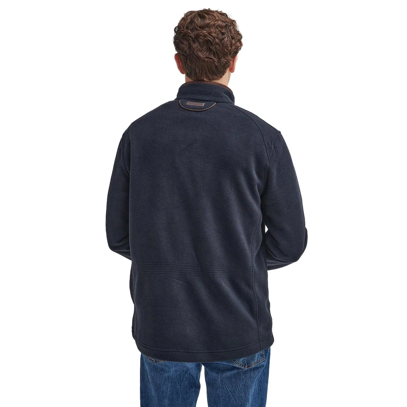 Barbour Langdale Fleece Jacket Navy - Image 3