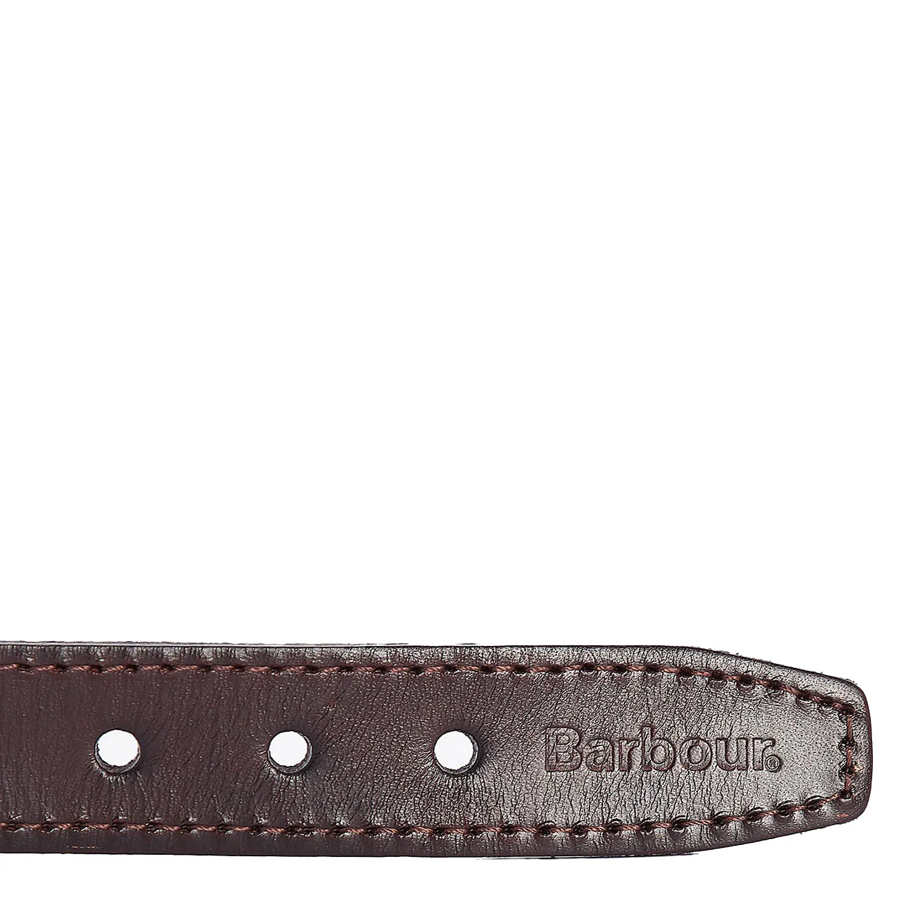 Barbour Leather Webbed Belt Navy - Image 2