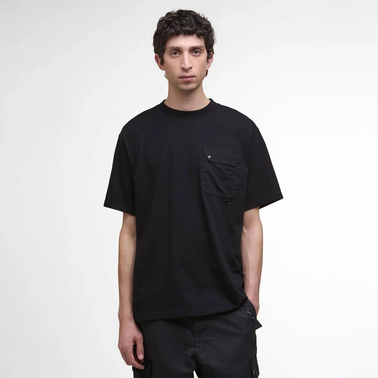 Barbour Leazes Oversized T-Shirt Black - Image 2