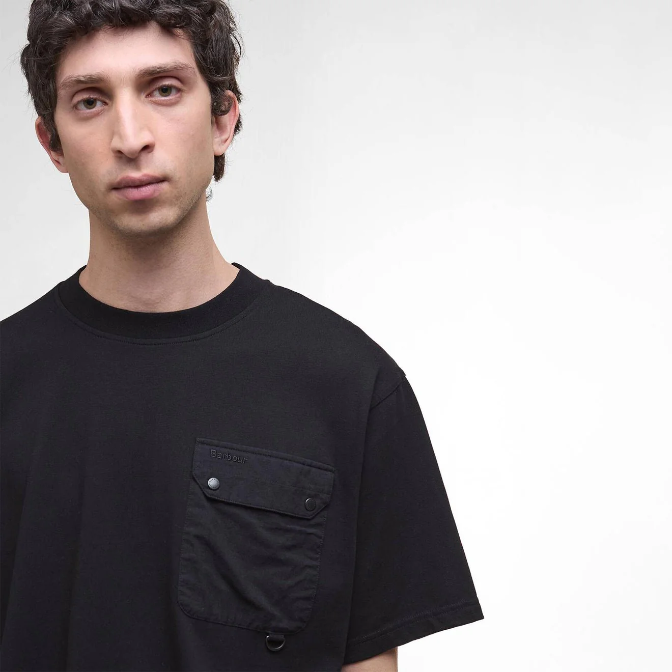 Barbour Leazes Oversized T-Shirt Black - Image 5