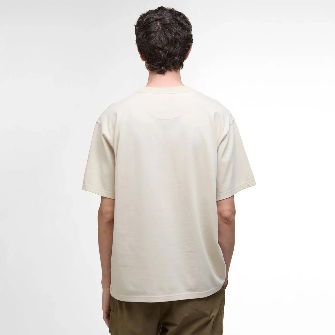 Barbour Leazes Oversized T-Shirt Ecru - Image 3