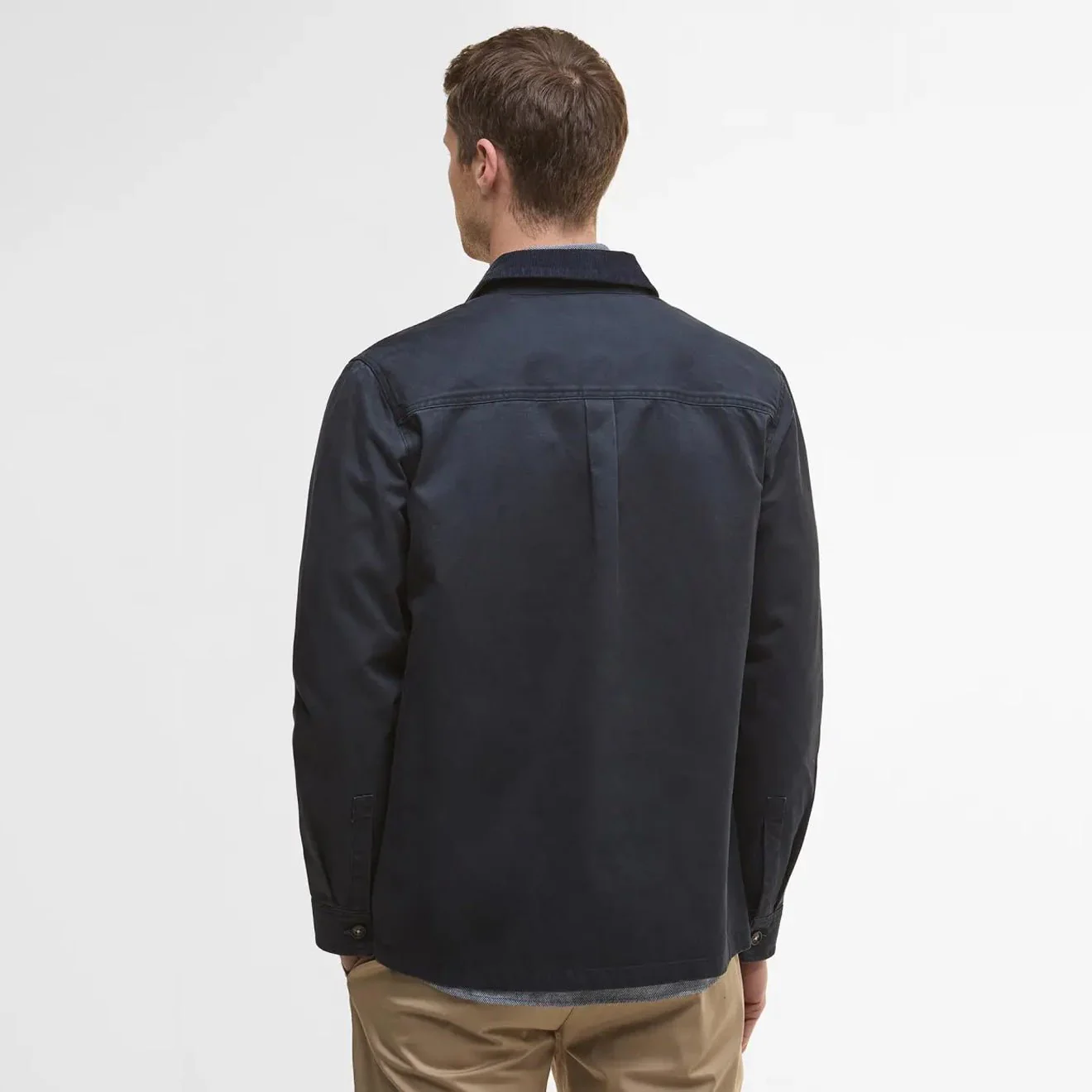 Barbour Lenker Overshirt Navy - Image 3