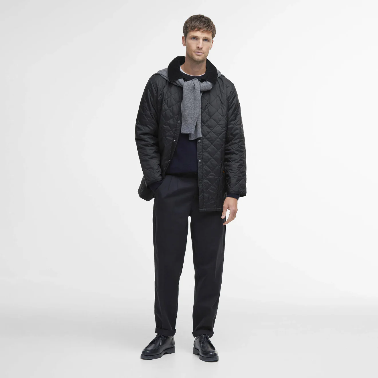 Barbour Liddesdale Quilt Jacket Black - Image 4
