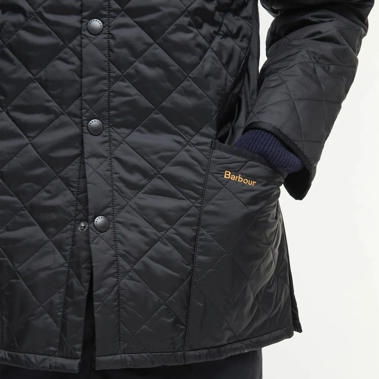 Barbour Liddesdale Quilt Jacket Black - Image 6