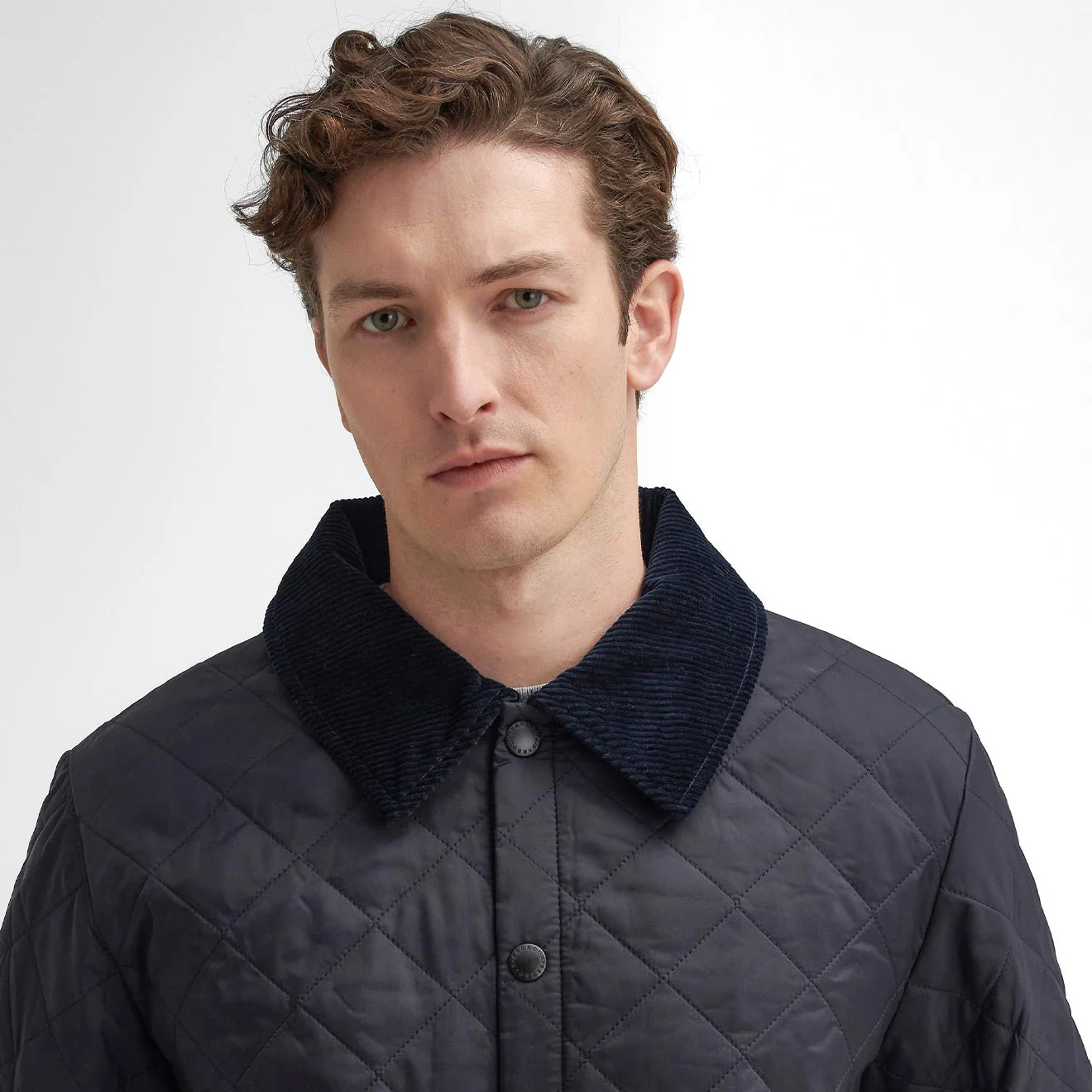 Barbour Liddesdale Quilted Jacket Navy - Image 4