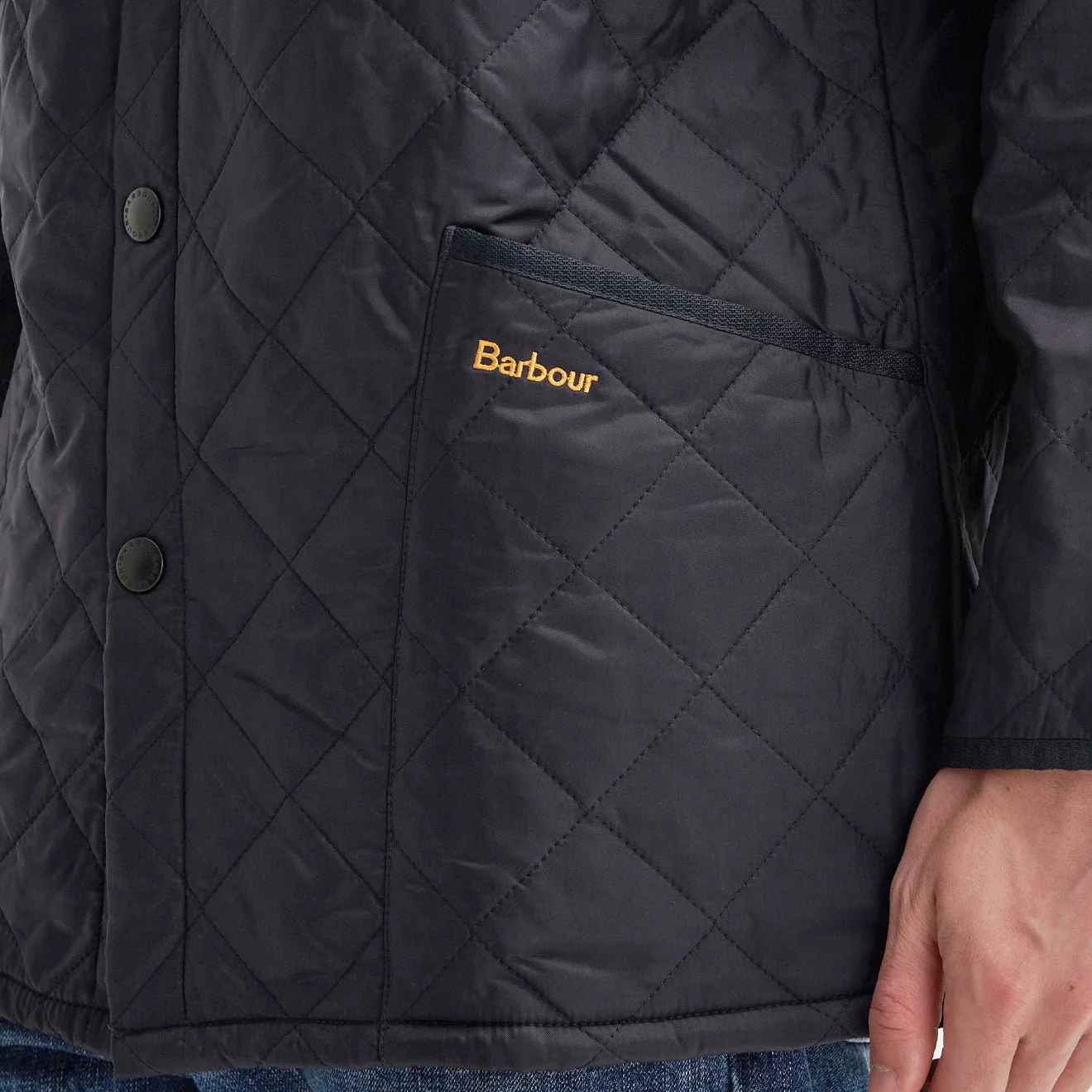 Barbour Liddesdale Quilted Jacket Navy - Image 5