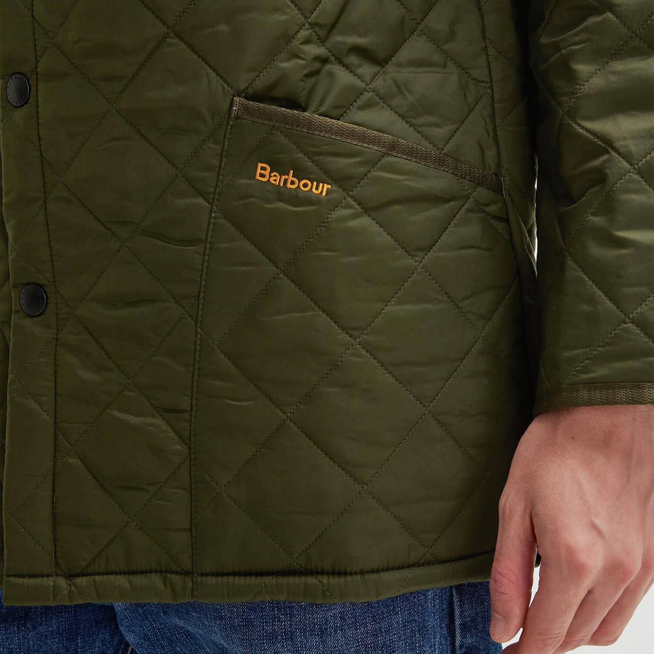 Barbour Liddesdale Quilted Jacket Olive - Image 5