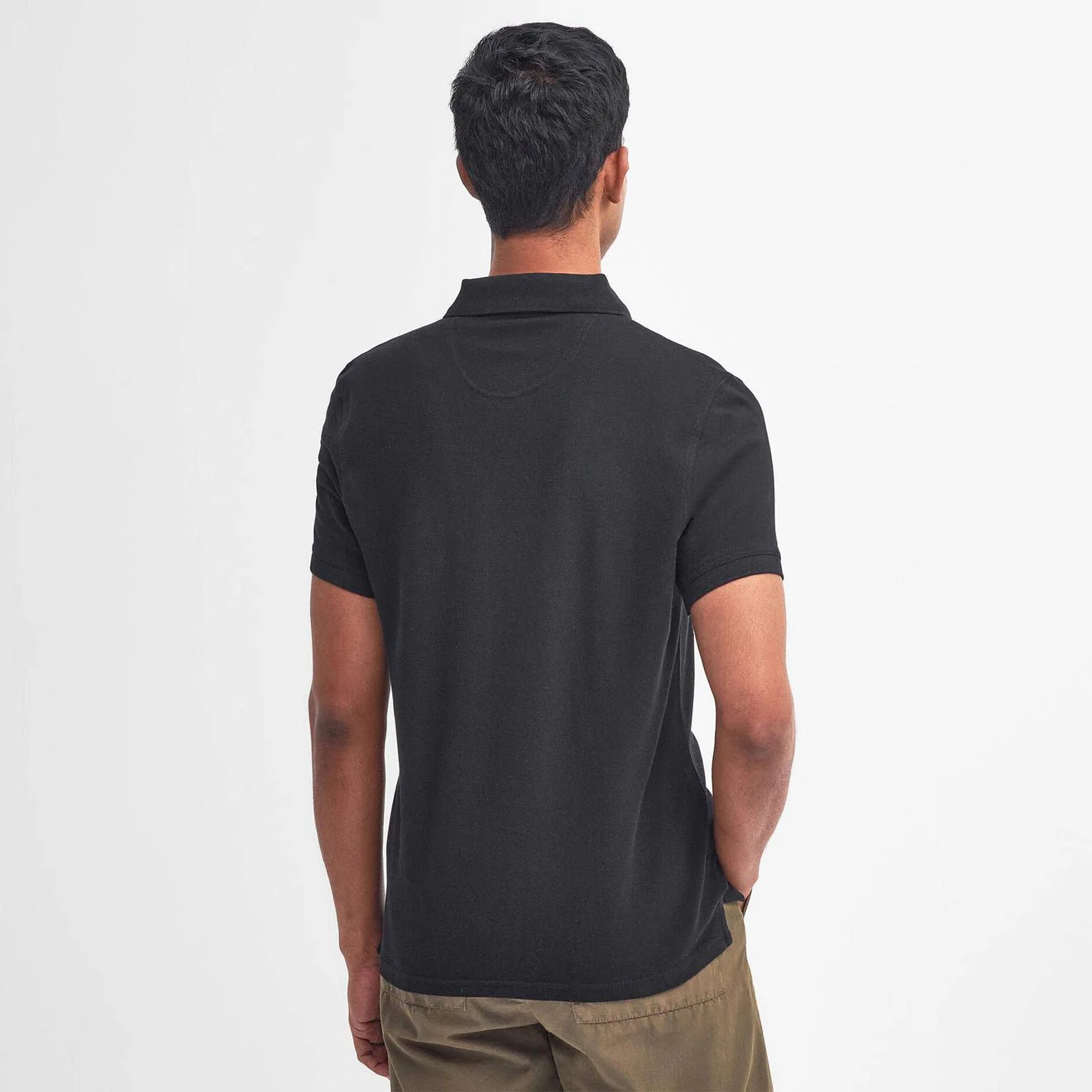 Barbour Lightweight Sports S/S Polo Shirt Black - Image 3