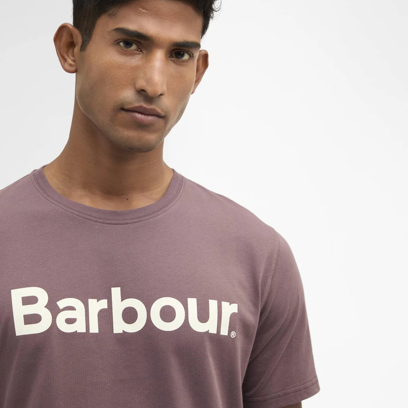 Barbour Logo T-Shirt Peppercorn - Image 4