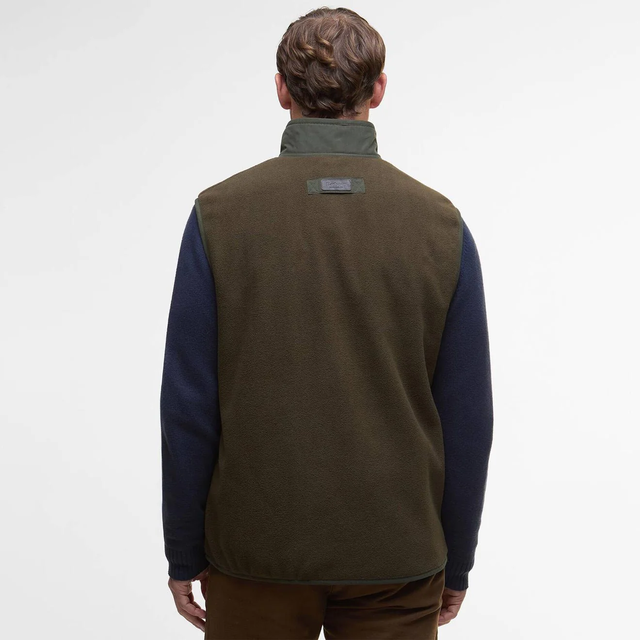 Barbour Lowich Fleece Gilet Olive - Image 3
