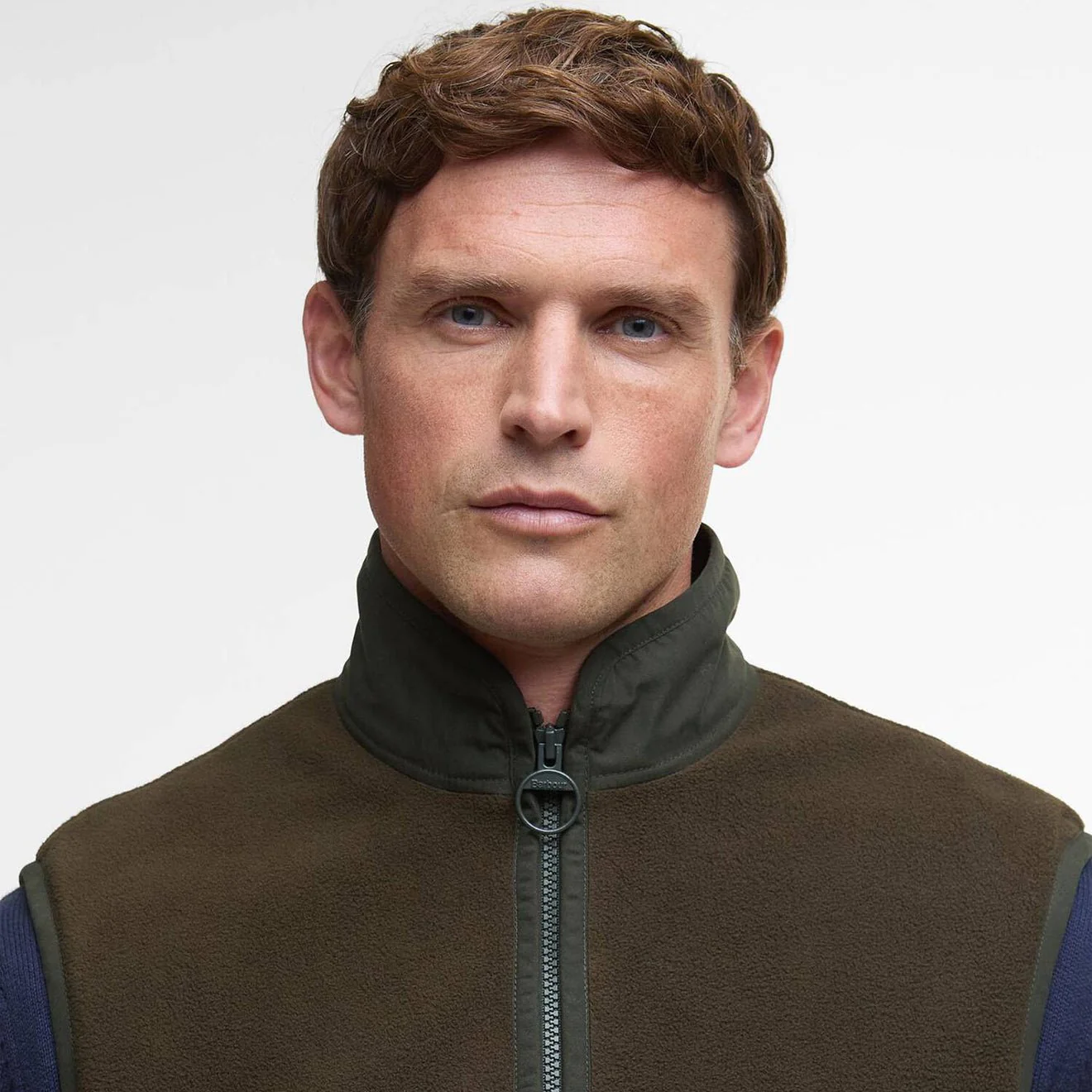 Barbour Lowich Fleece Gilet Olive - Image 4