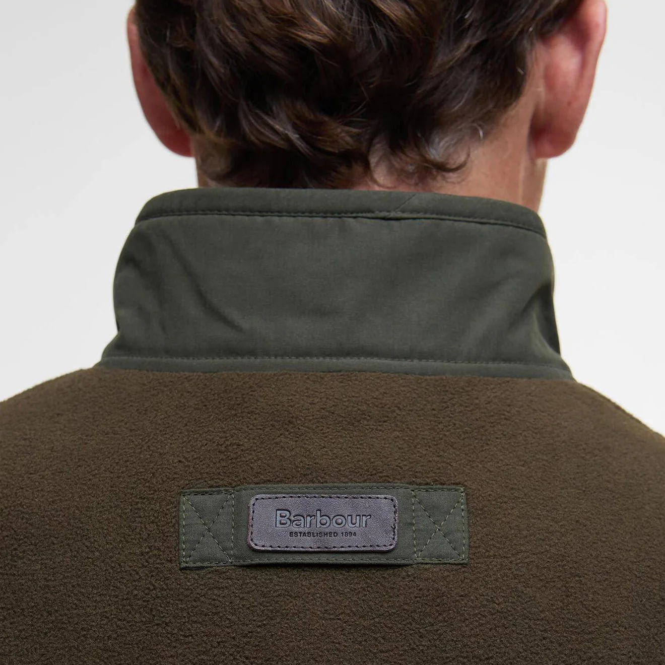 Barbour Lowich Fleece Gilet Olive - Image 5