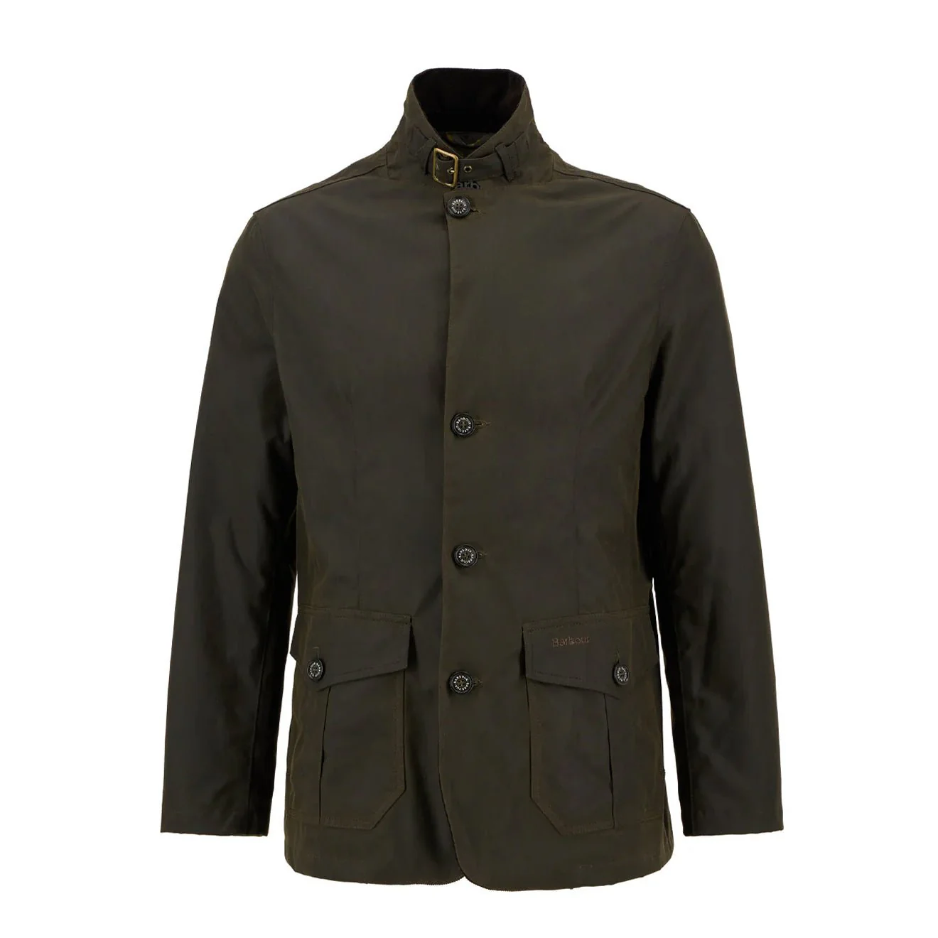 Barbour Lutz Waxed Jacket Olive