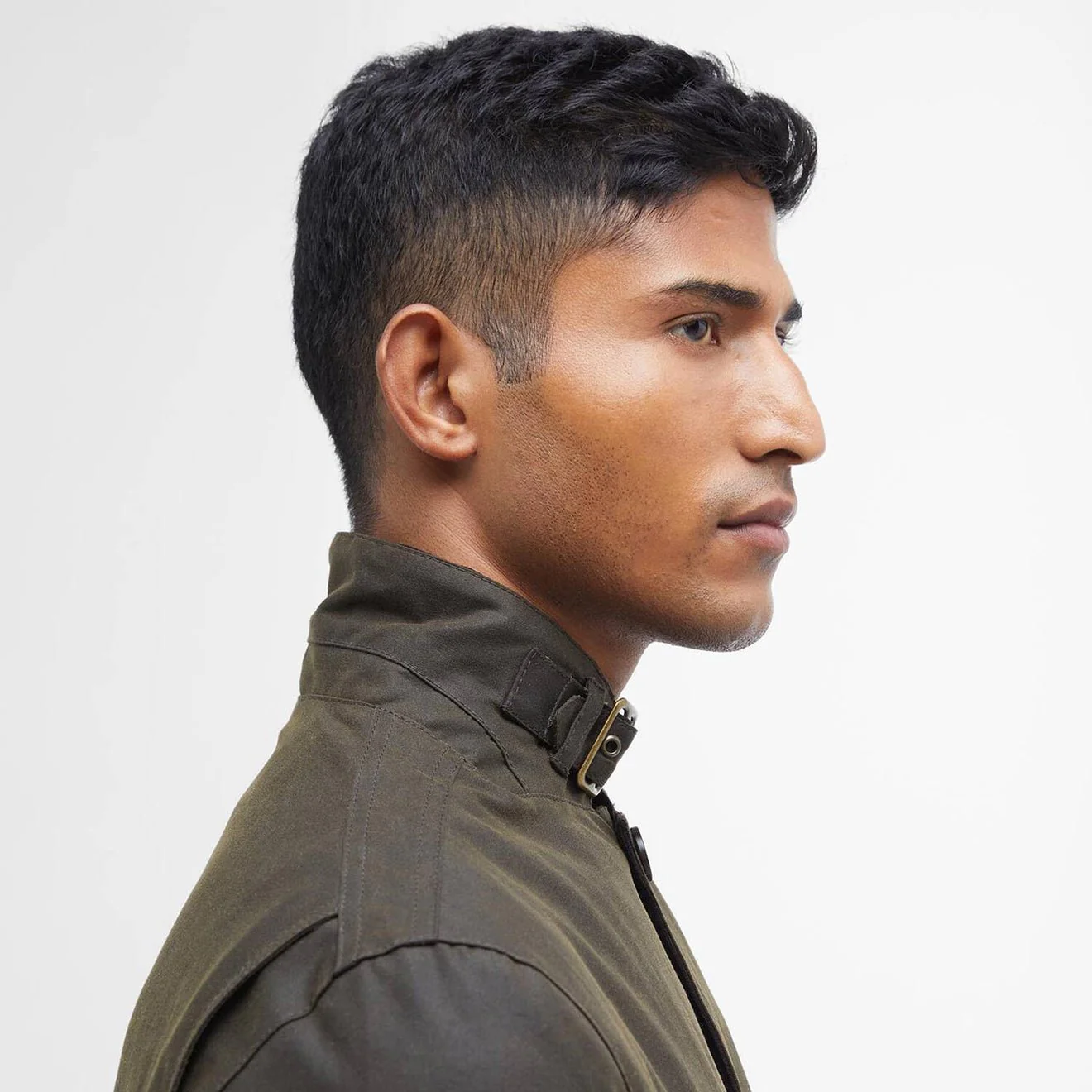 Barbour Lutz Waxed Jacket Olive - Image 4