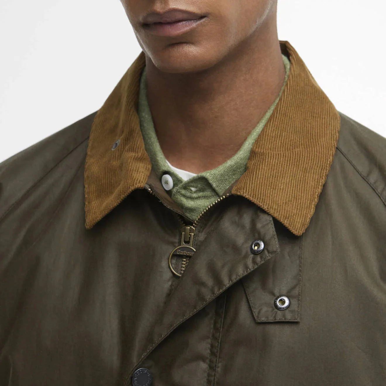 Barbour Modern Bedale Waxed Jacket Beech / Highland Loch - Image 6