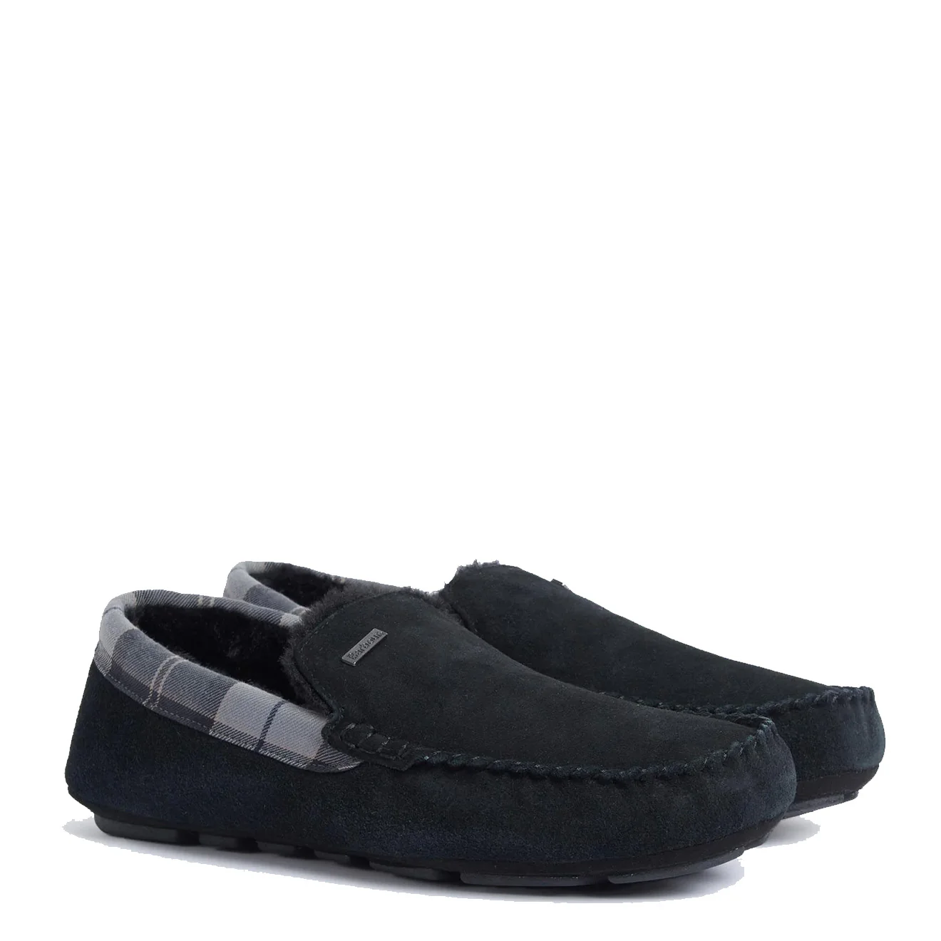 Barbour Monty Slippers Black Suede - Image 2
