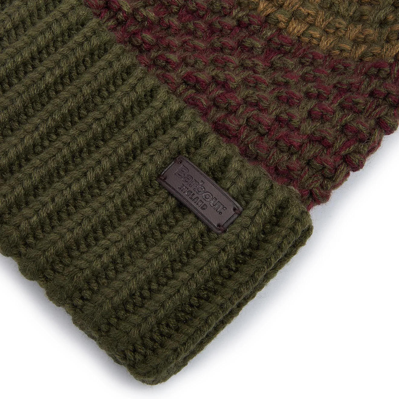 Barbour Morar Beanie Hat Ivy Green - Image 3