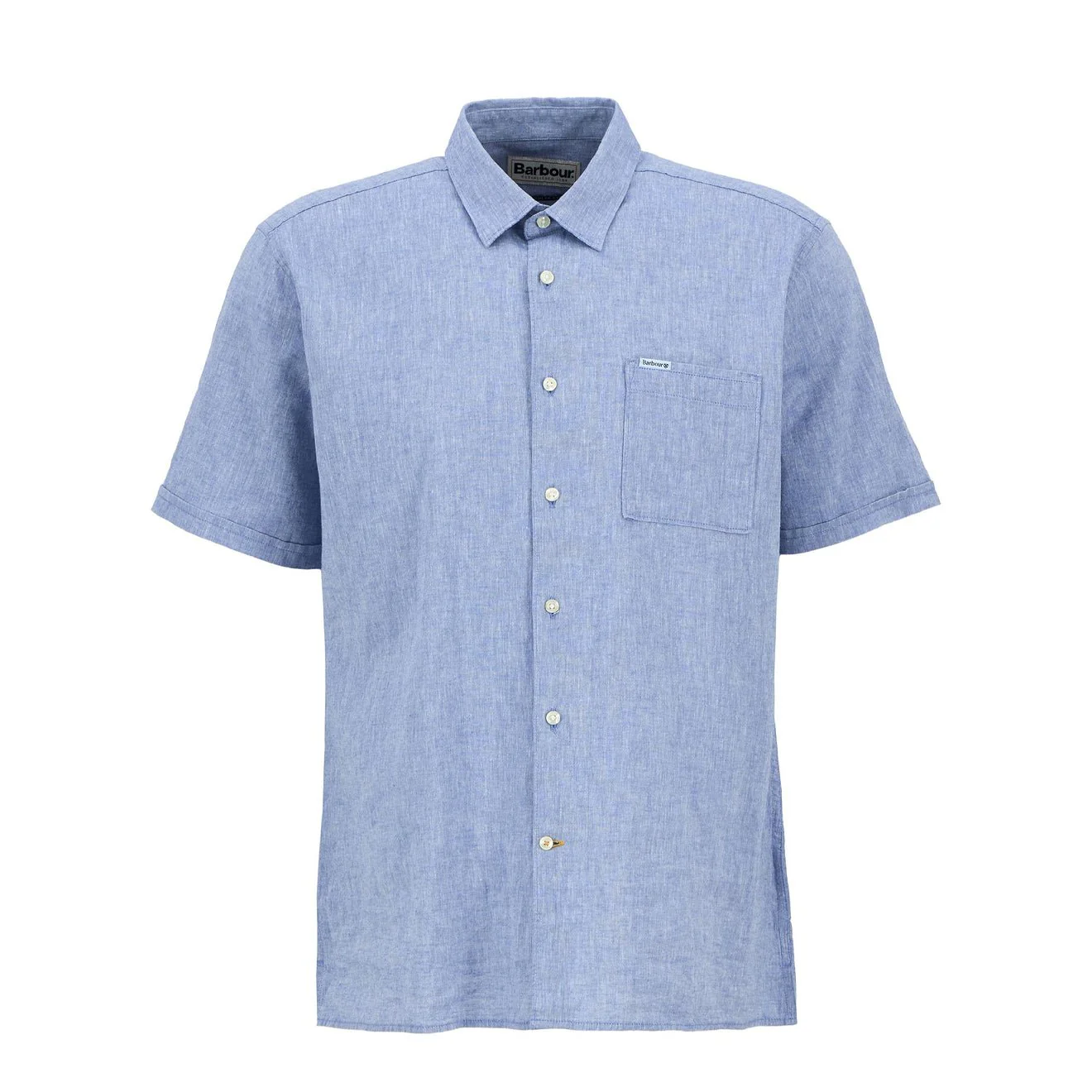 Barbour Nelson Regular S/S Shirt Blue
