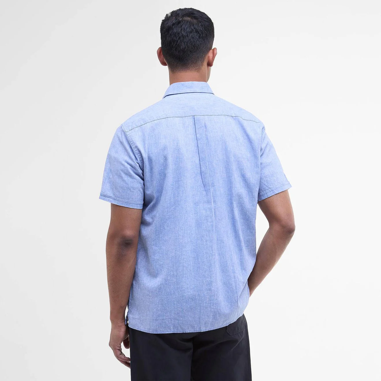 Barbour Nelson Regular S/S Shirt Blue - Image 4