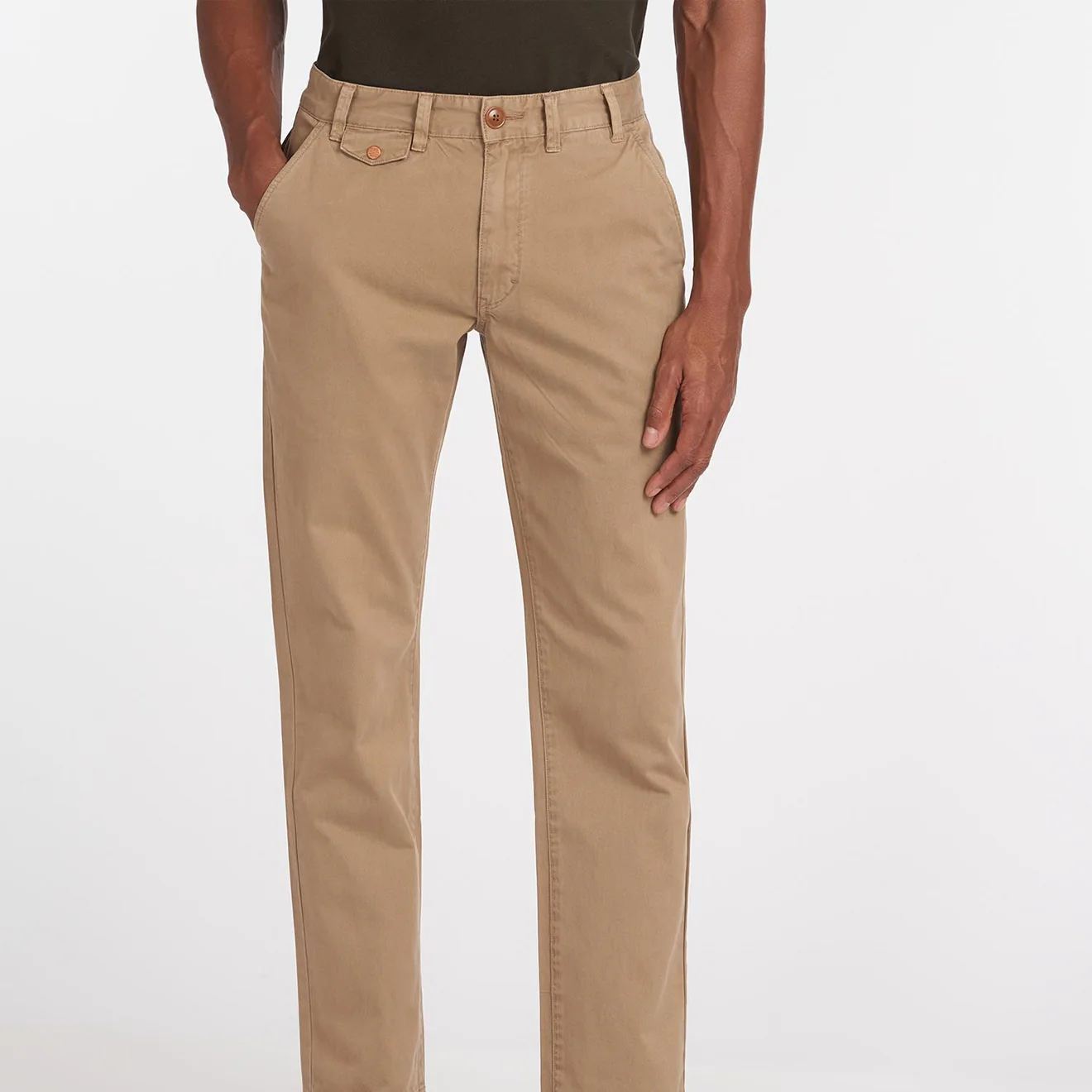 Barbour Neuston Twill Trousers Stone - Image 2