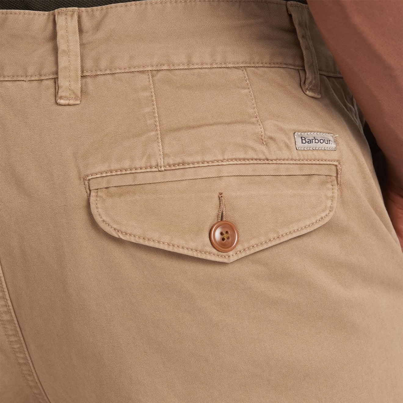Barbour Neuston Twill Trousers Stone - Image 5