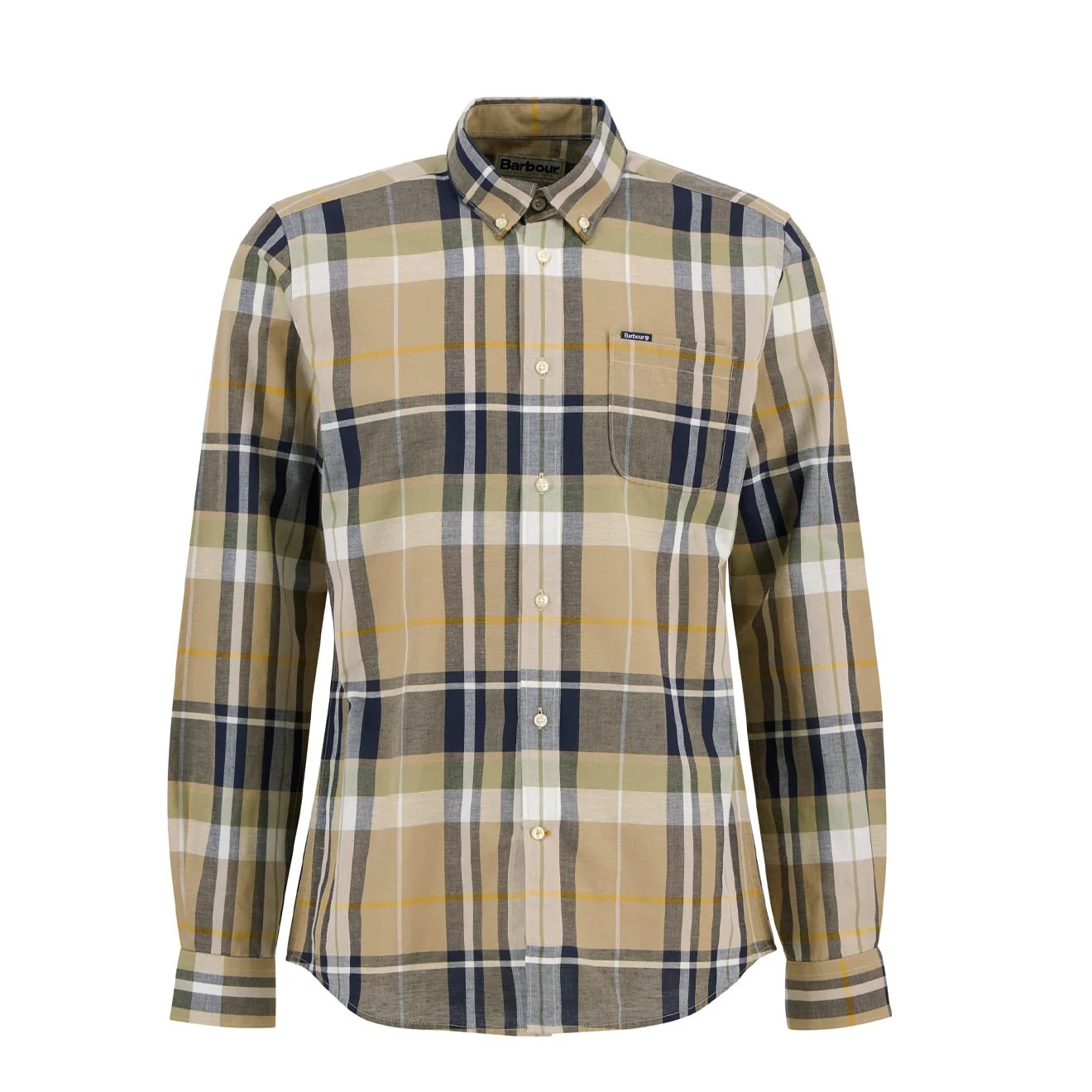 Barbour Newbridge Checked Tailored L/S Shirt Stone