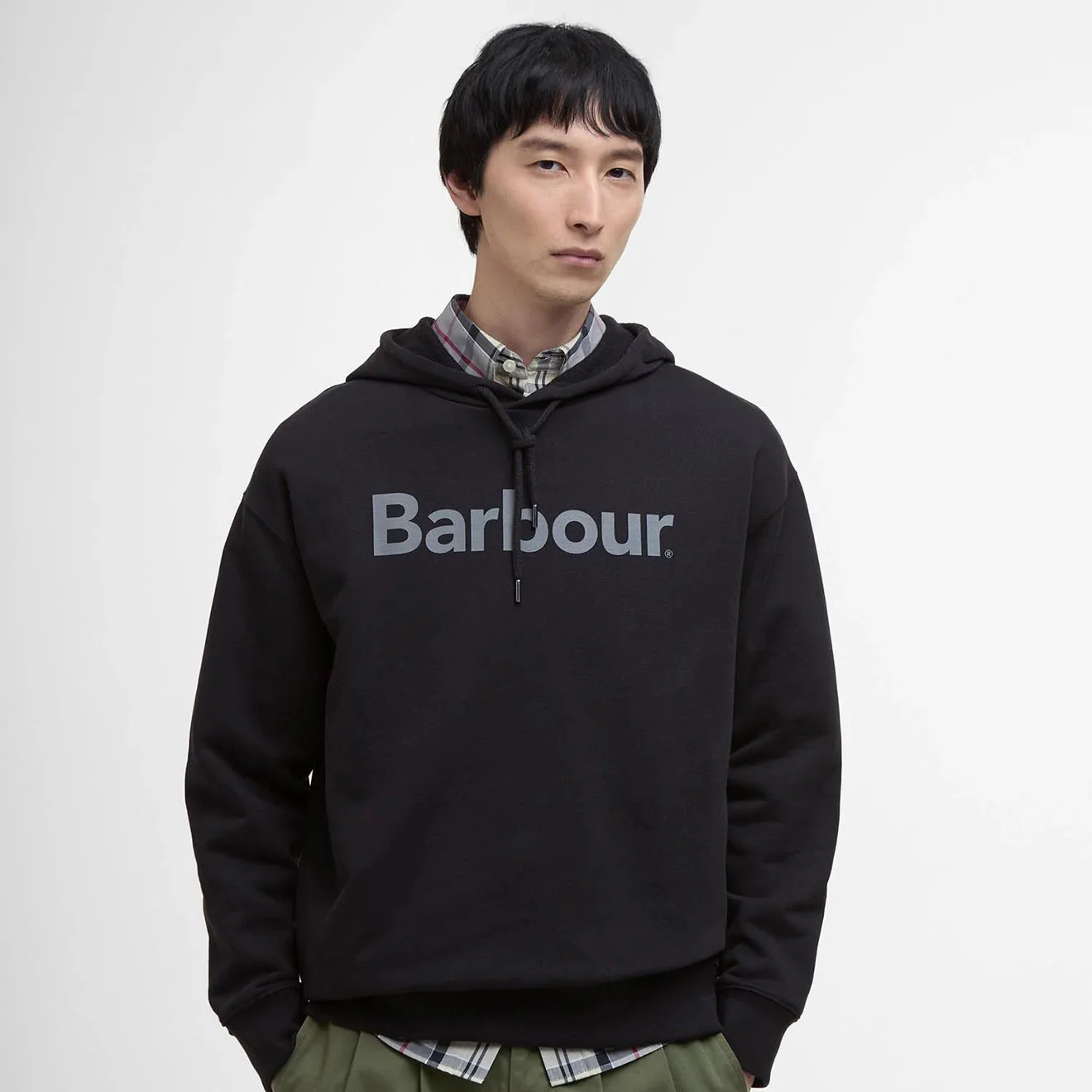 Barbour Nicholas Fit Hoodie Black - Image 2