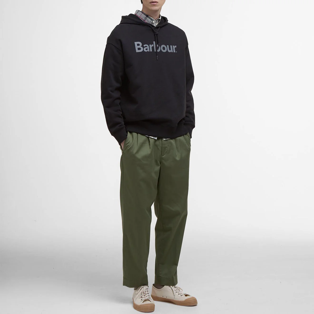 Barbour Nicholas Fit Hoodie Black - Image 4