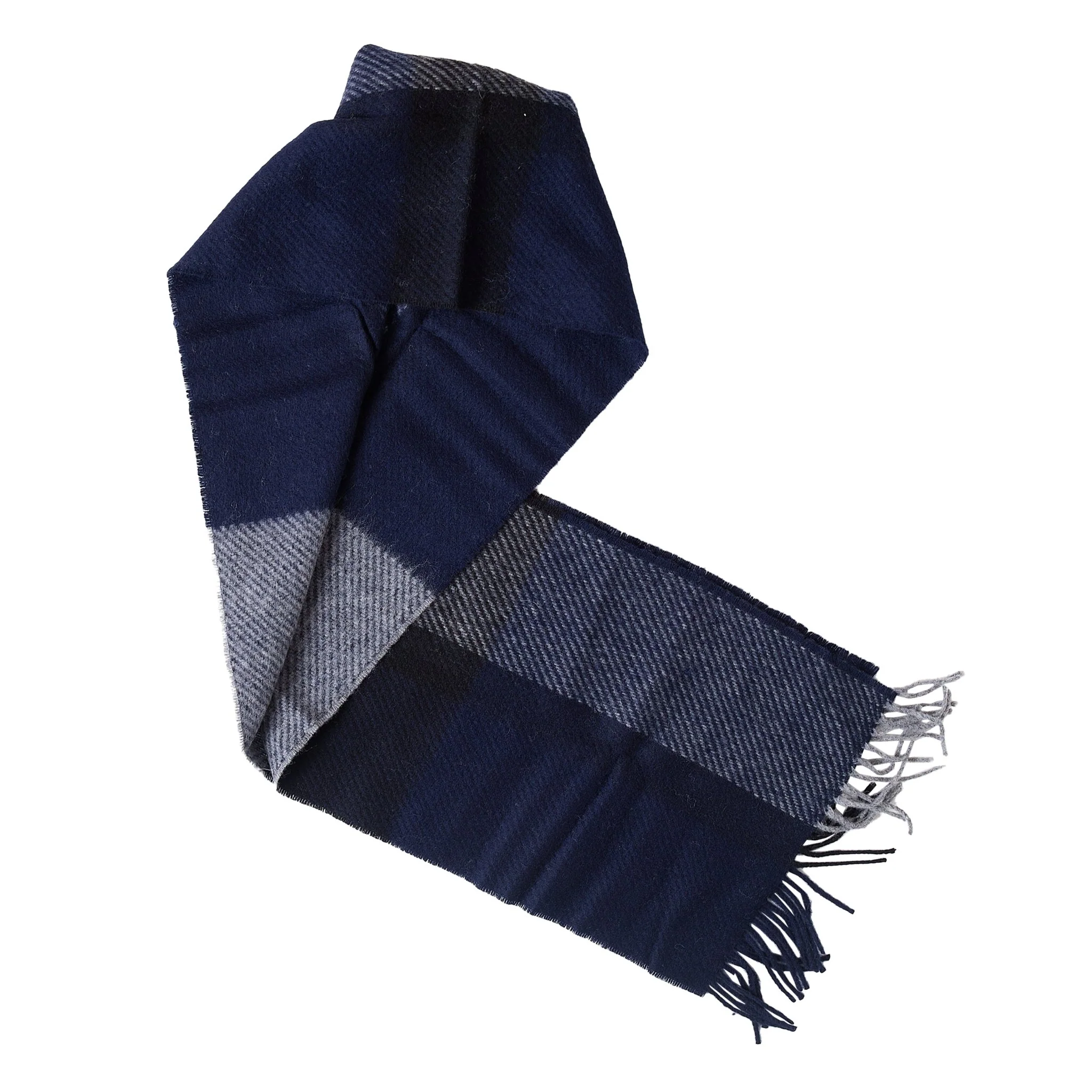 Barbour Oakwell Scarf Navy / Grey - Image 2