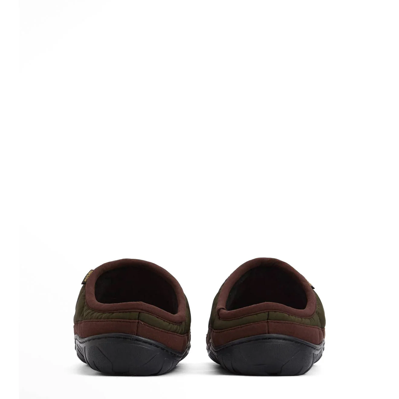 Barbour Outdale Slippers Olive/Brown - Image 3