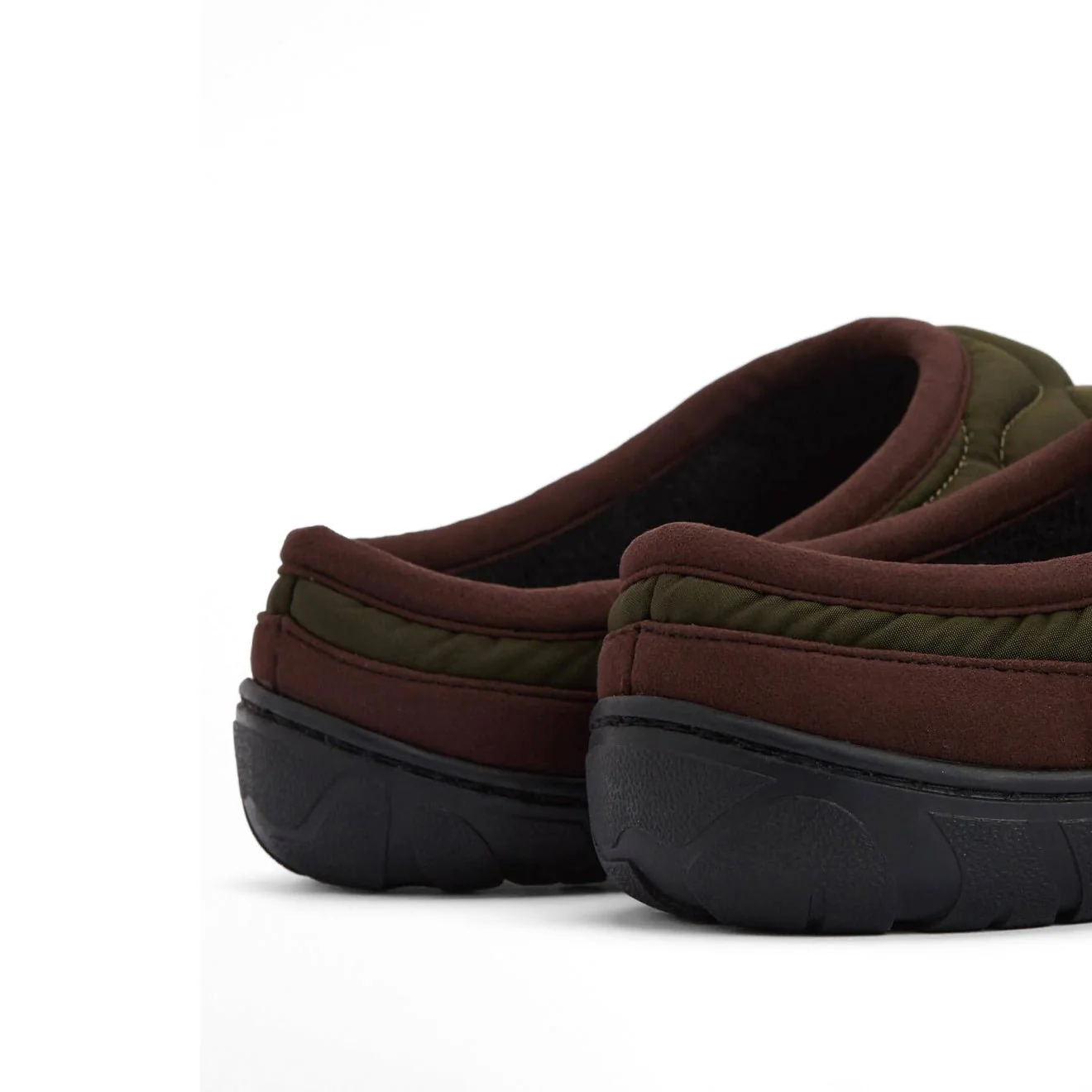 Barbour Outdale Slippers Olive/Brown - Image 5