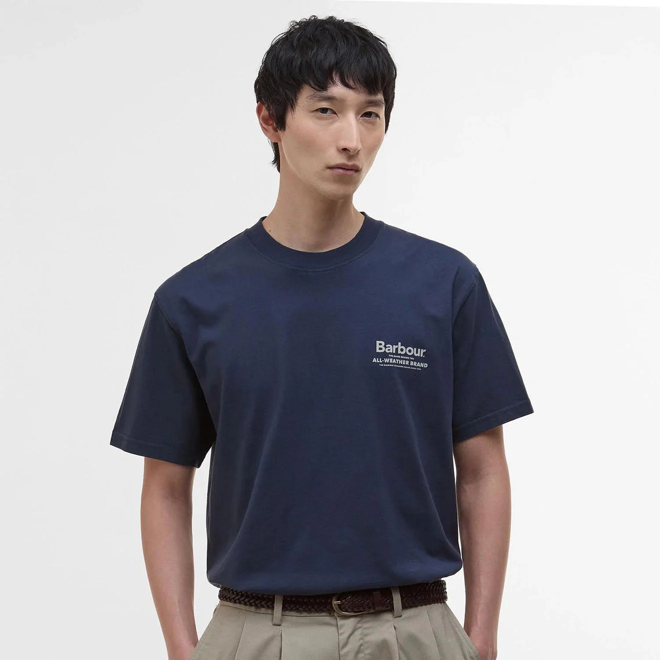 Barbour Outdoors Graphic Fit T-Shirt Navy - Image 2