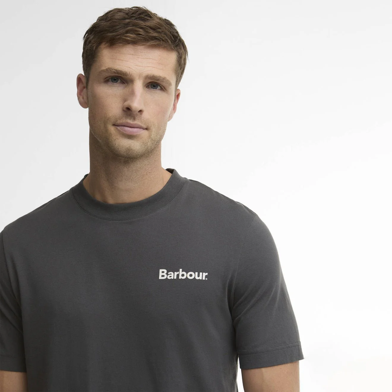 Barbour Packling Relaxed Graphic T-Shirt Asphalt - Image 5