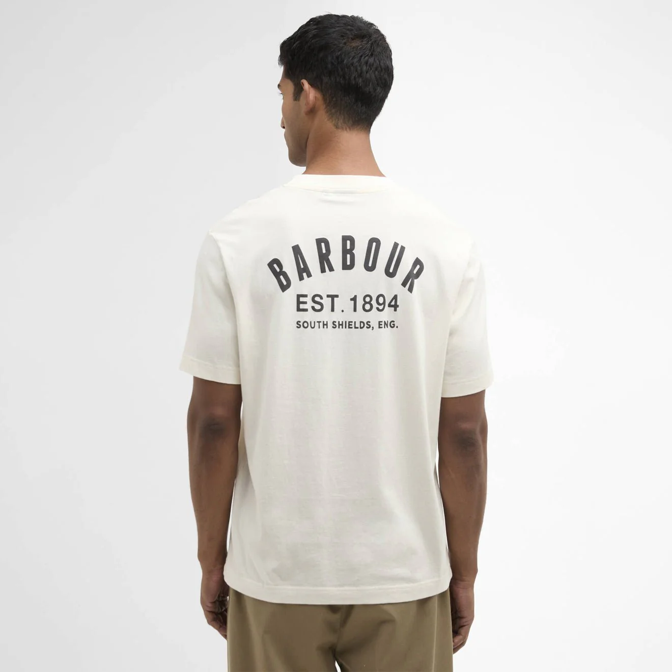 Barbour Packling Relaxed Graphic T-Shirt Neutral - Image 3