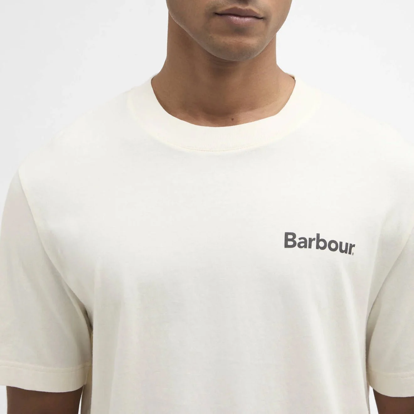 Barbour Packling Relaxed Graphic T-Shirt Neutral - Image 5
