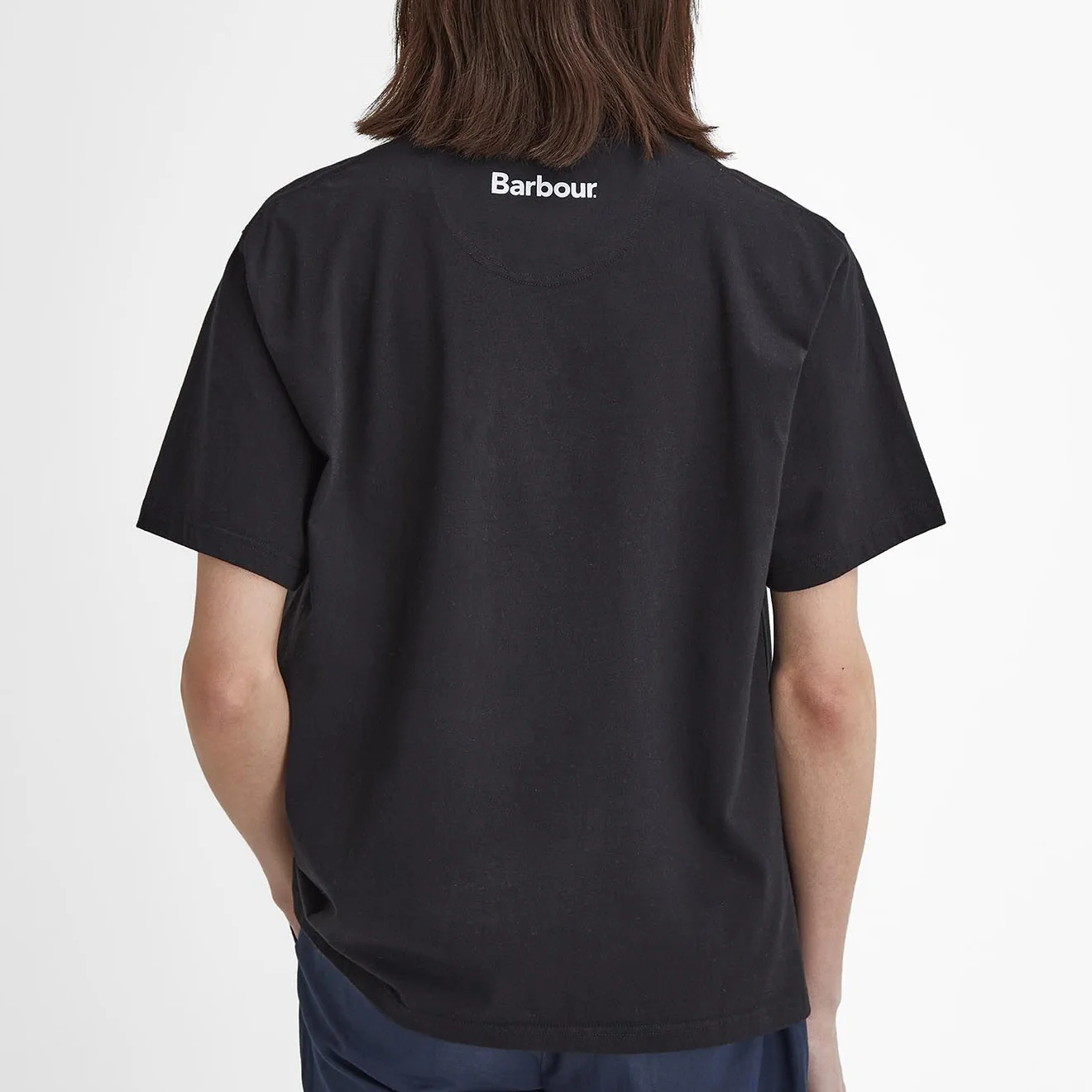 Barbour Pell Oversized Graphic T-Shirt Black - Image 2