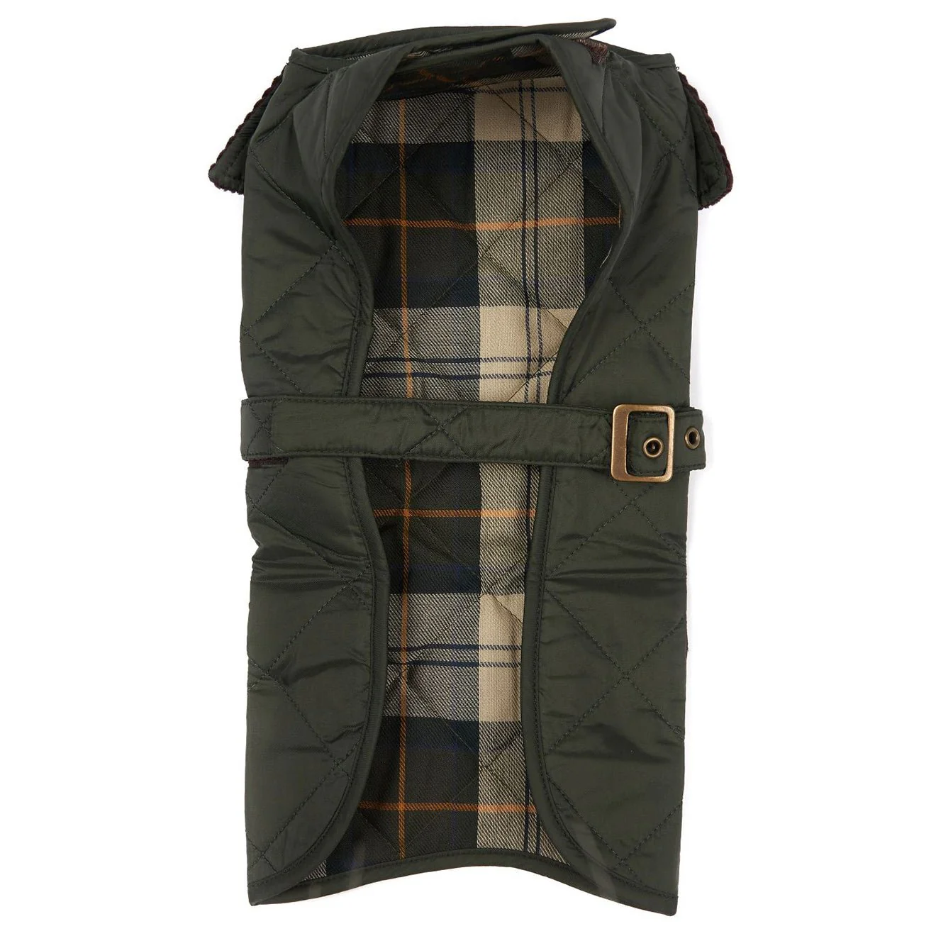 Barbour Quilted Dog Coat Olive - Image 3