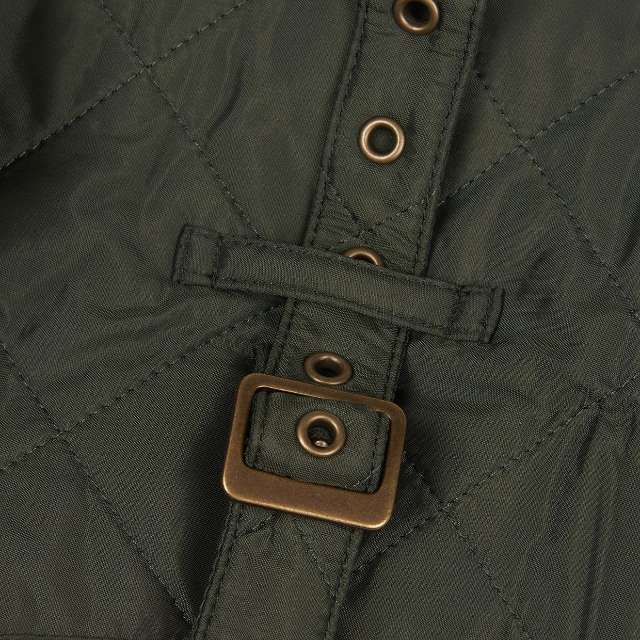 Barbour Quilted Dog Coat Olive - Image 4