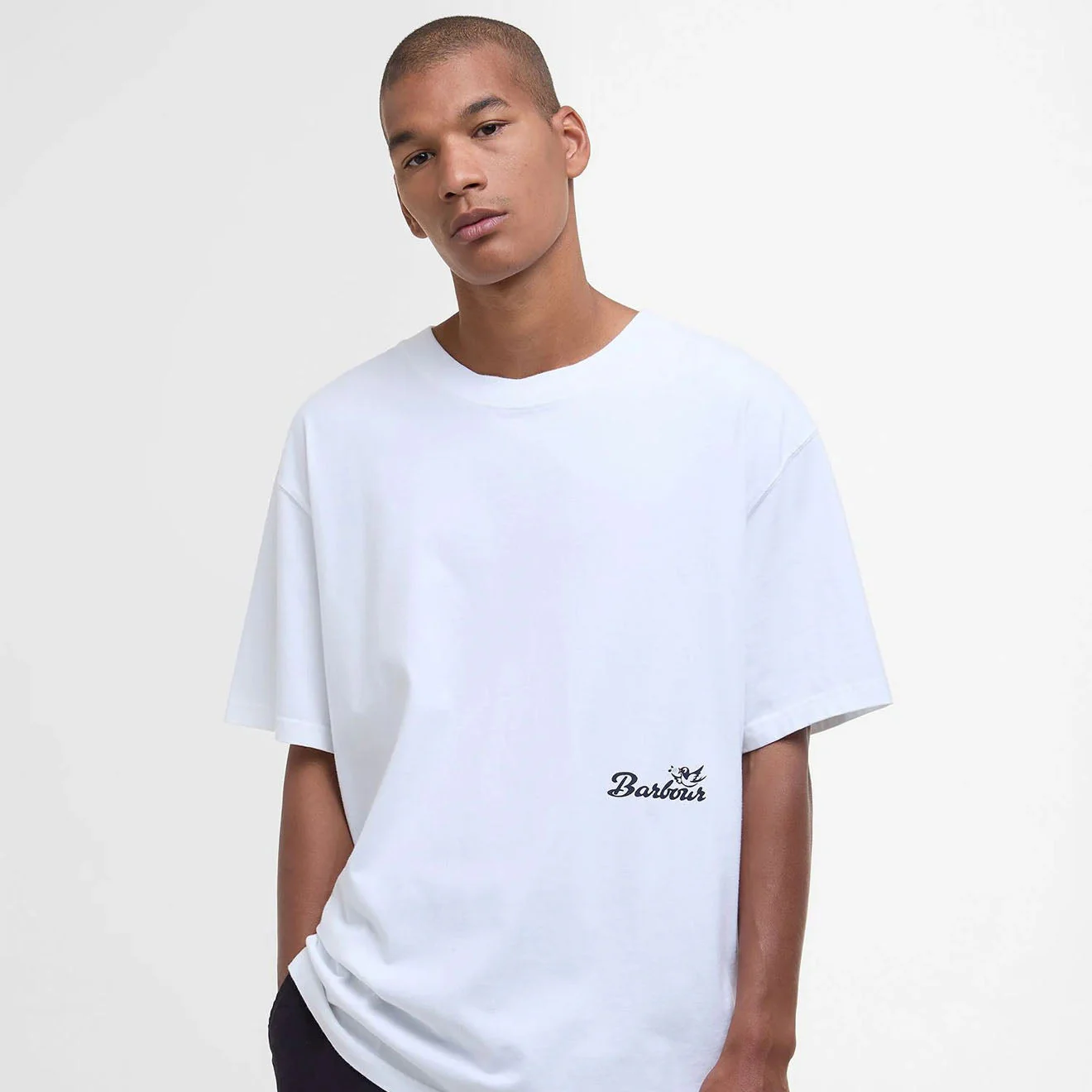 Barbour Regence Fit Graphic T-Shirt White - Image 2