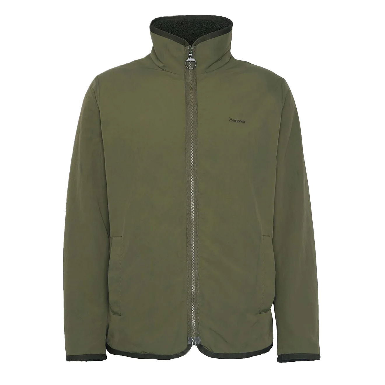 Barbour Reversible Fleece Jacket Fern