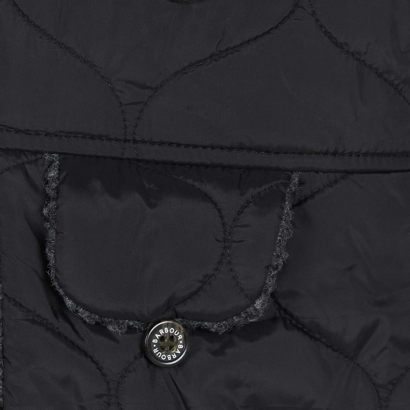 Barbour Sandbay Quilted Trapper Hat Black - Image 2