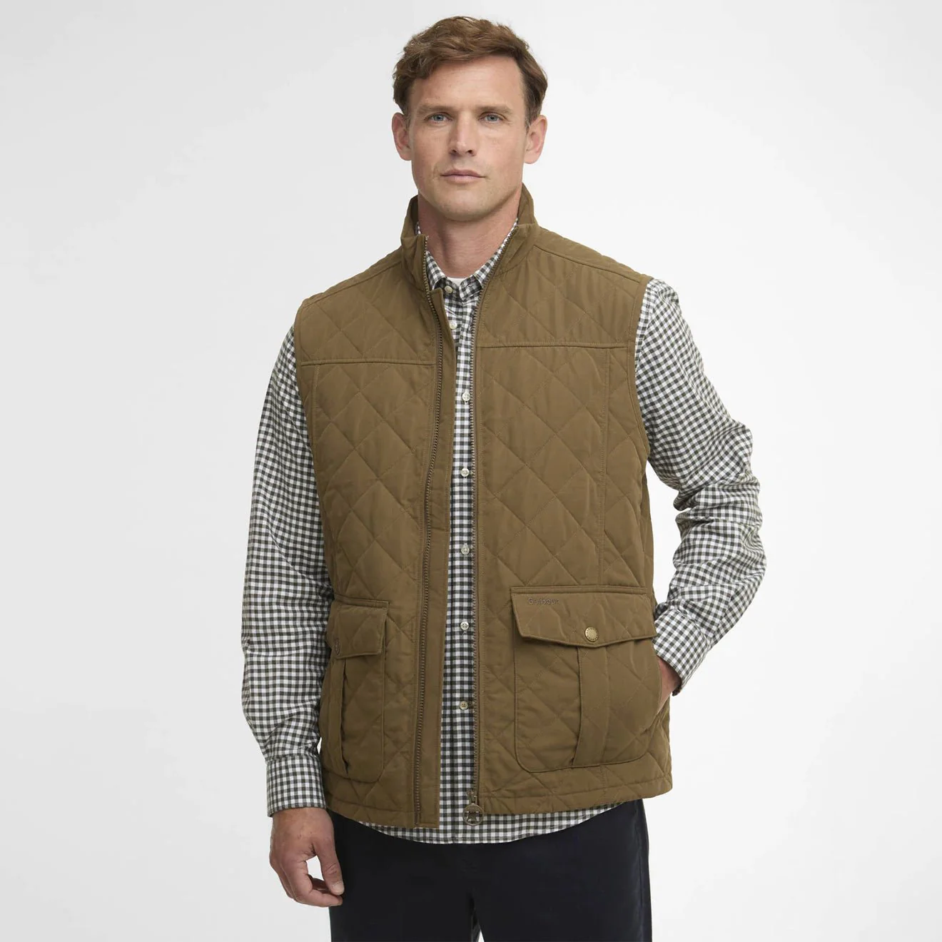 Barbour Sander Quilted Gilet Beech - Image 2