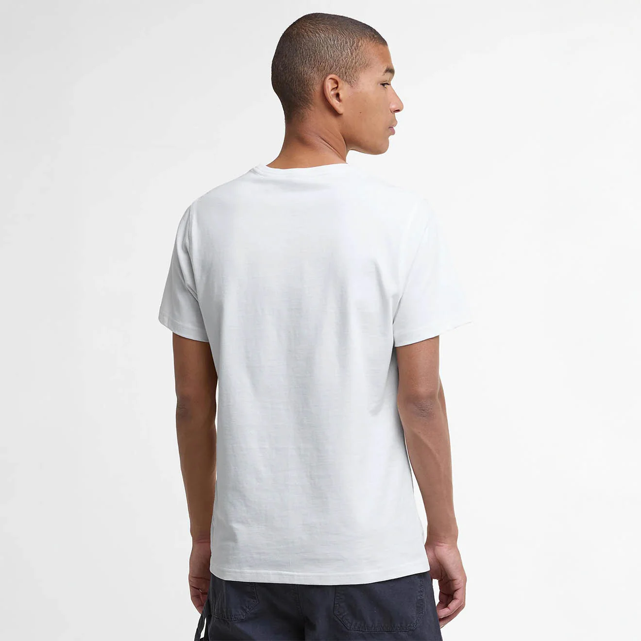 Barbour Script Graphic T-Shirt Whisper White - Image 4