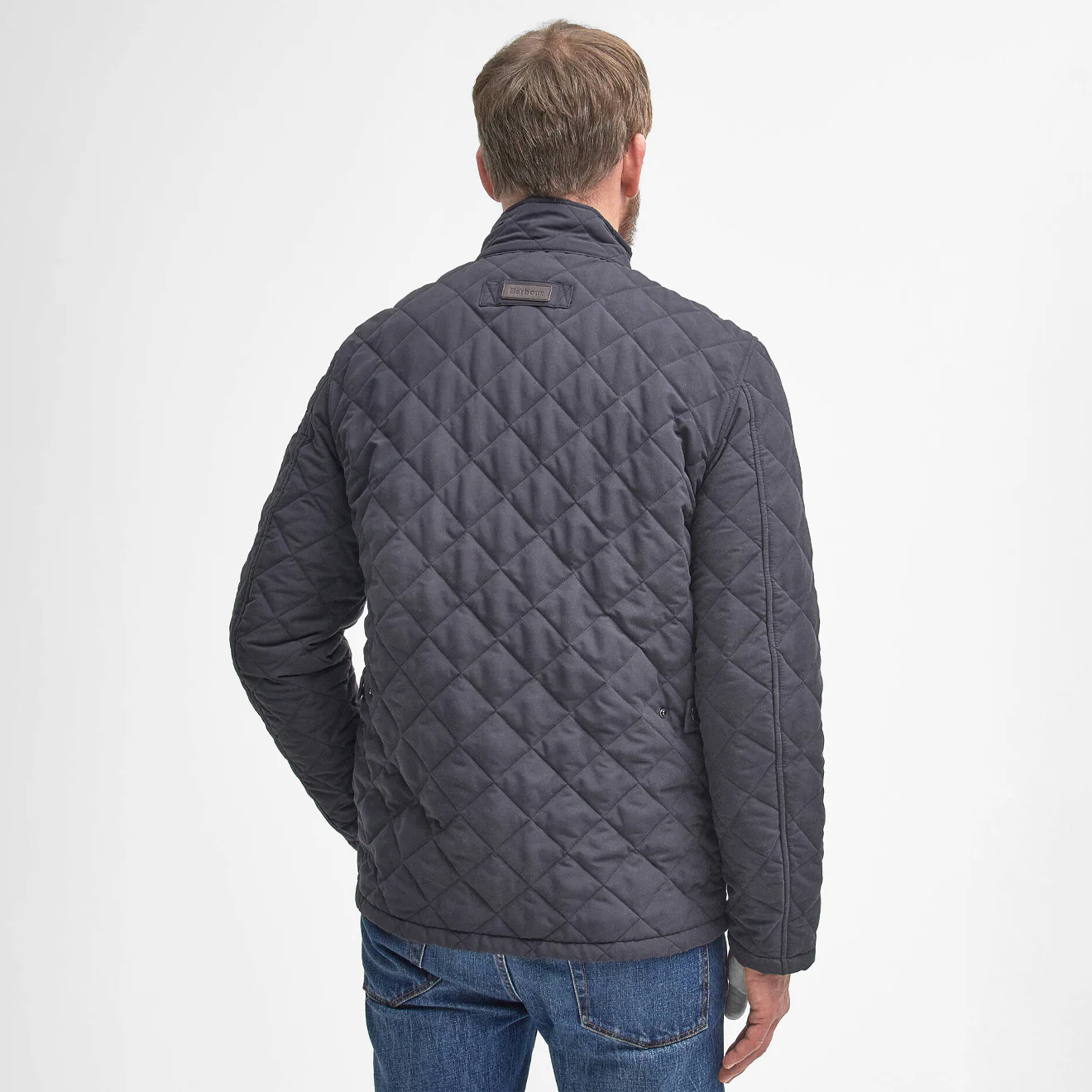 Barbour Shoveler Quilt Jacket Navy - Image 3
