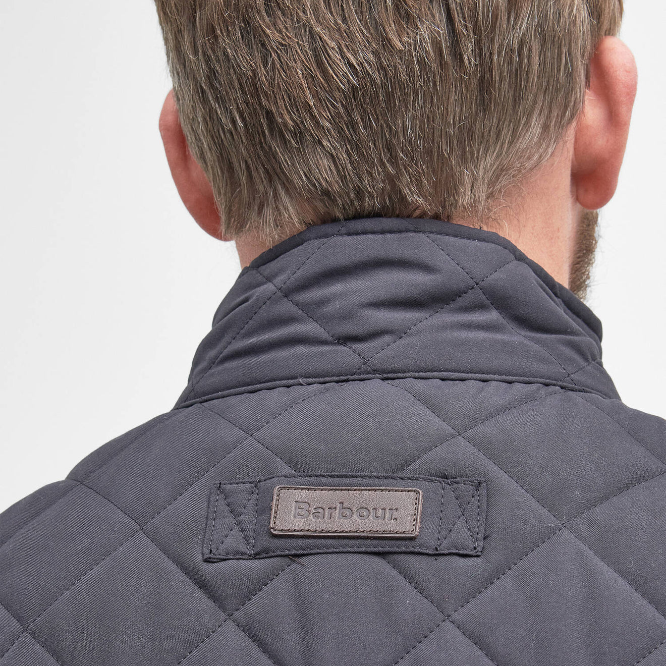 Barbour Shoveler Quilt Jacket Navy - Image 5