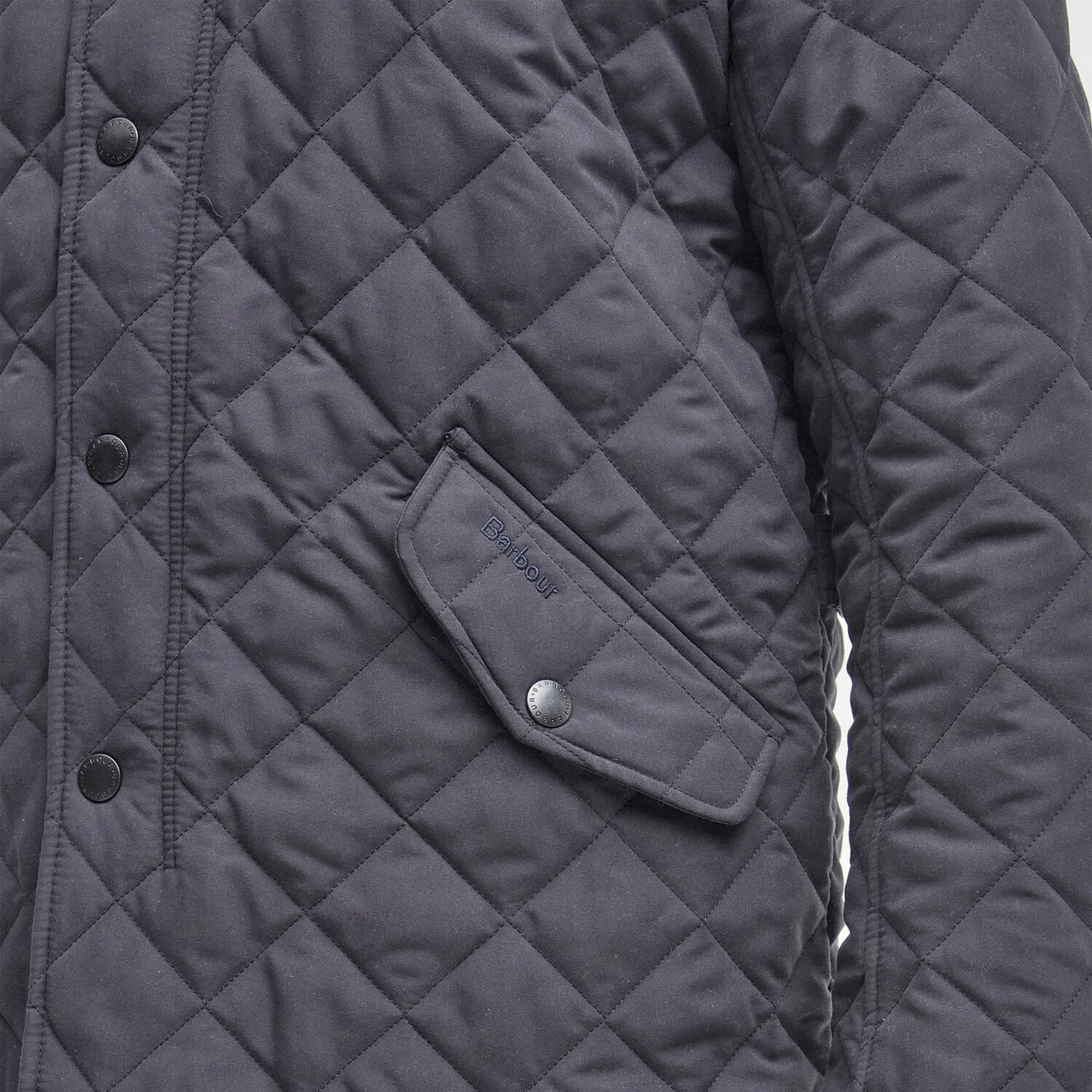 Barbour Shoveler Quilt Jacket Navy - Image 7