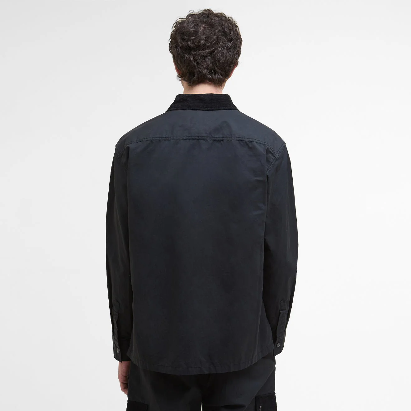 Barbour Silverbay Oversized Twill Overshirt Black - Image 4
