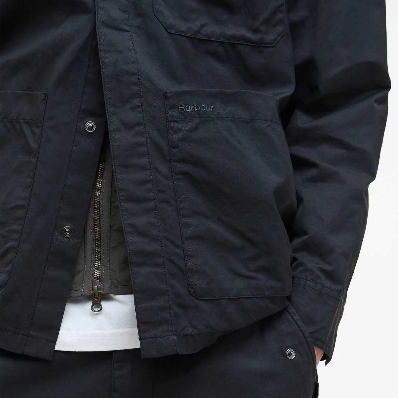 Barbour Silverbay Oversized Twill Overshirt Black - Image 5