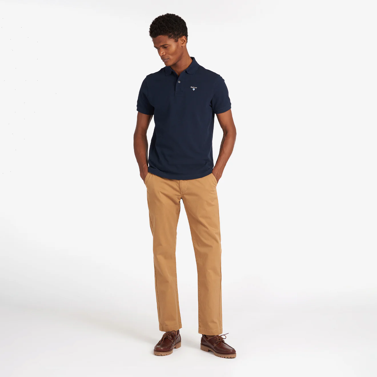 Barbour Sports Polo New Navy - Image 4